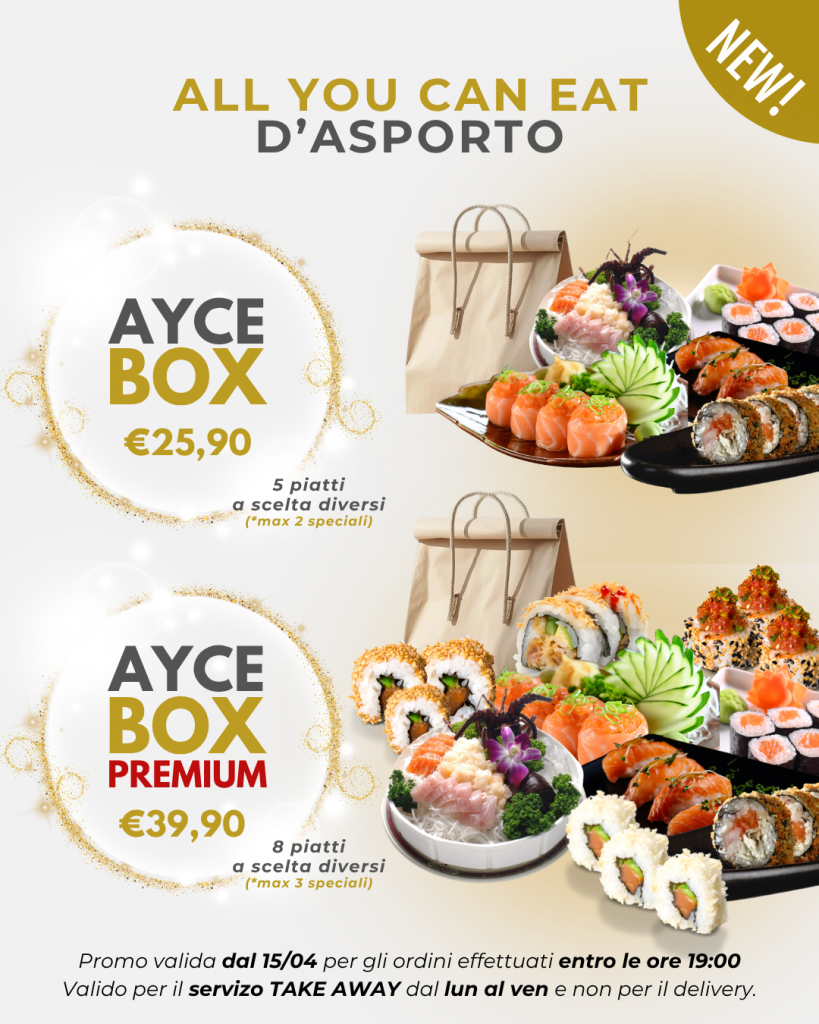 all you can eat d'asporto